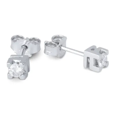 Orecchini Punti luce in oro bianco Diamanti 0.32 Ct Demetra