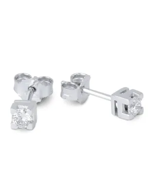Orecchini in oro bianco e Diamanti 0.36 Ct Demetra