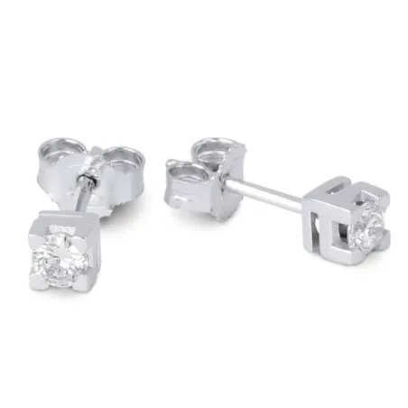 Orecchini in oro bianco e Diamanti 0.36 Ct Demetra