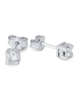 Orecchini Punti Luce Oro Diamanti 0.44 Ct Demetra