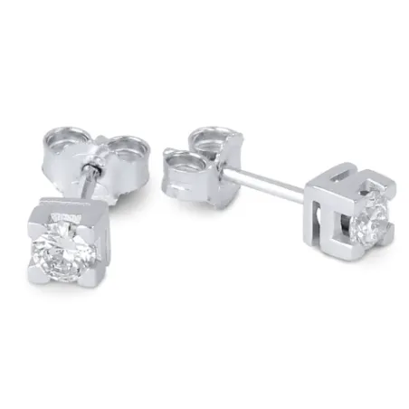 Orecchini Punti Luce Oro Diamanti 0.44 Ct Demetra