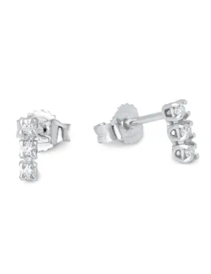 Orecchini Trilogy in oro bianco e Diamanti Donna Demetra