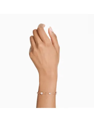 Bracciale Imber taglio tondo placcato color oro rosa Donna Swarovski