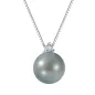 Collana oro bianco Perla grigia Diamante Donna Demetra Collana oro bianco Perla grigia Diamante Donna Demetra