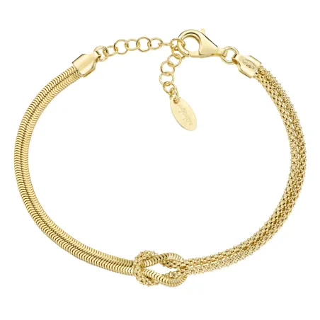 Bracciale Nodo d'Amore Dorato 16 cm Donna Amen