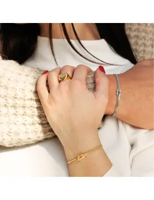 Bracciale Nodo d'Amore Dorato 16 cm Donna Amen