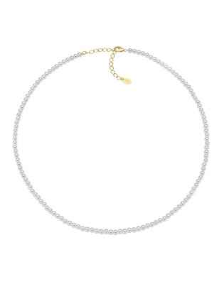 COLLANA CON PERLE DI CRISTALLO 3MM DONNA AMEN