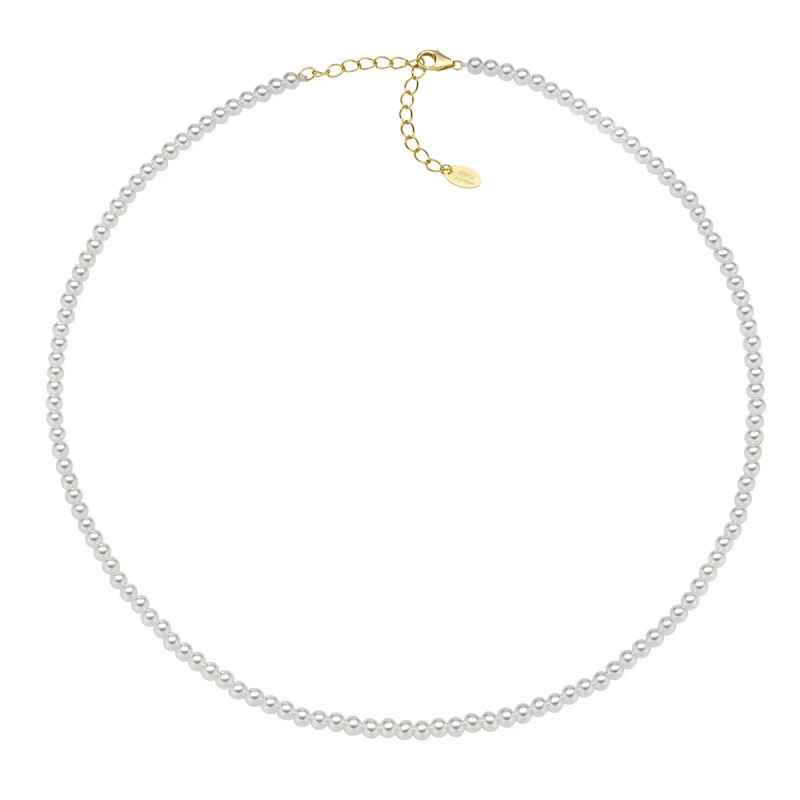 COLLANA CON PERLE DI CRISTALLO 3MM DONNA AMEN 