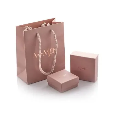 Orecchini Pendenti Mini Margherita Pavé Donna Amen