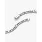 Bracciale Catena Maglia Cubana con Cuori cm.20 Donna Pandora