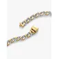 Bracciale Catena Maglia Cubana Bicolore con Pavé cm.20 Pandora Bracciale Catena Maglia Cubana Bicolore con Pavé cm.20 Pandora