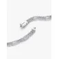 Bracciale Catena Maglia Cubana Pavè con Ovali cm.18 Pandora Bracciale Catena Maglia Cubana Pavè con Ovali cm.18 Pandora