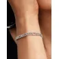 Bracciale Catena Maglia Cubana Pavé con Ovali cm.16 Pandora Bracciale Catena Maglia Cubana Pavé con Ovali cm.16 Pandora