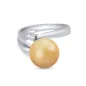 Anello Perla Golden Indonesia Oro bianco Diamante Donna Demetra Anello Perla Golden Indonesia Oro bianco Diamante Donna Demetra