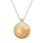 Collana oro bianco Perla Golden Indonesia Diamante Donna Demetra