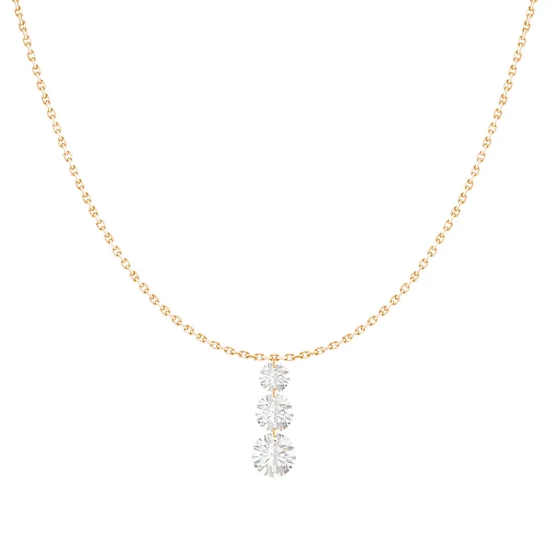 Collana Oro rosa Diamanti 0.45 Ct Donna Demetra Ribelle