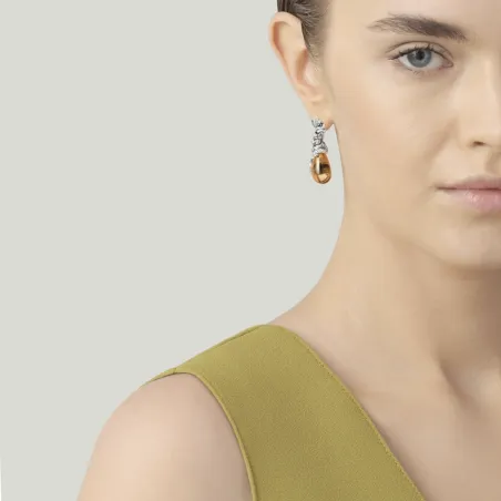 Orecchini Goccia Leopardo Donna Giovanni Raspini