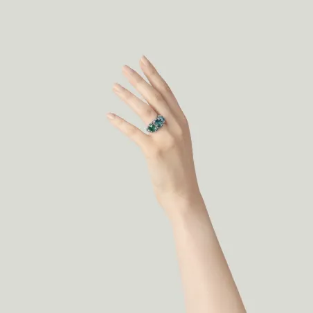 Anello Trilogy Blue Ivy M18 Donna Giovanni Raspini