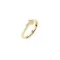 Anello Dorato Croce Piccola con Zirconi Bianchi mis.10/14 Donna Amen Anello Dorato Croce Piccola con Zirconi Bianchi mis.10/14 Donna Amen
