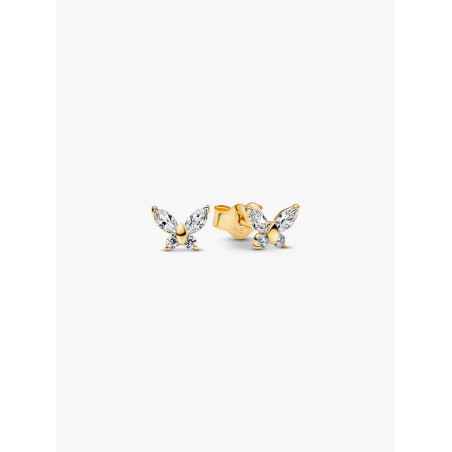 Orecchini a lobo Farfalla Placcatura in Oro 14k Donna Pandora