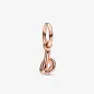 Charm Pendente lettera b placcato oro rosa Donna Pandora Charm Pendente lettera b placcato oro rosa Donna Pandora