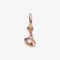 Charm Pendente lettera b placcato oro rosa Donna Pandora Charm Pendente lettera b placcato oro rosa Donna Pandora