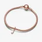 Charm Pendente lettera j placcato oro rosa Donna Pandora