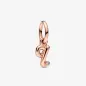 Charm Pendente lettera q placcato oro rosa Donna Pandora Charm Pendente lettera q placcato oro rosa Donna Pandora