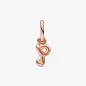 Charm Pendente lettera q placcato oro rosa Donna Pandora Charm Pendente lettera q placcato oro rosa Donna Pandora