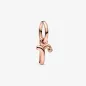Charm Pendente lettera r placcato oro rosa Donna Pandora Charm Pendente lettera r placcato oro rosa Donna Pandora