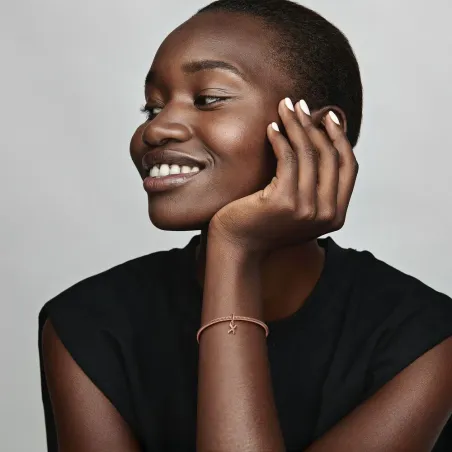 Charm Pendente lettera x placcato oro rosa Donna Pandora