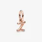 Charm Pendente lettera z placcato oro rosa Donna Pandora Charm Pendente lettera z placcato oro rosa Donna Pandora