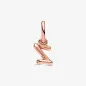 Charm Pendente lettera z placcato oro rosa Donna Pandora Charm Pendente lettera z placcato oro rosa Donna Pandora