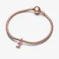 Charm Pendente lettera z placcato oro rosa Donna Pandora Charm Pendente lettera z placcato oro rosa Donna Pandora
