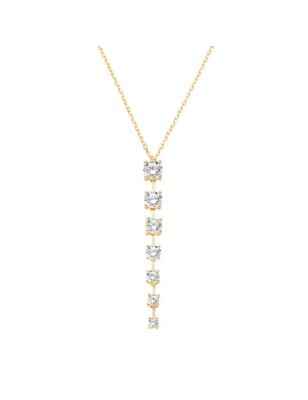 COLLANA DORATA CON ZIRCONI BIANCHI PENDENTI AMEN