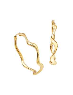 Orecchini hoop Zig Zag gold Donna Breil
