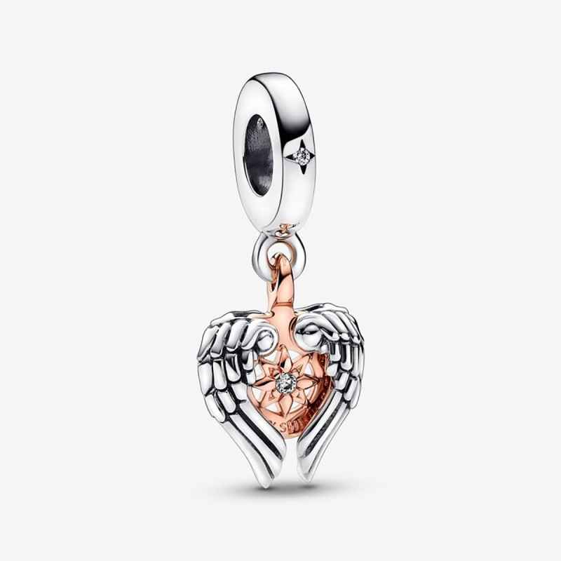 Charm Pendente ALI D'ANGELO E BUSSOLA DONNA Pandora Charm Pendente ALI D'ANGELO E BUSSOLA DONNA Pandora