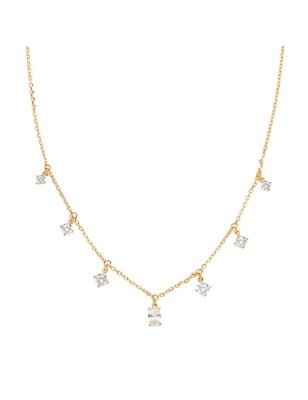 COLLANA CHANDELIER DORATA ZIRCONI BIANCHI DONNA AMEN