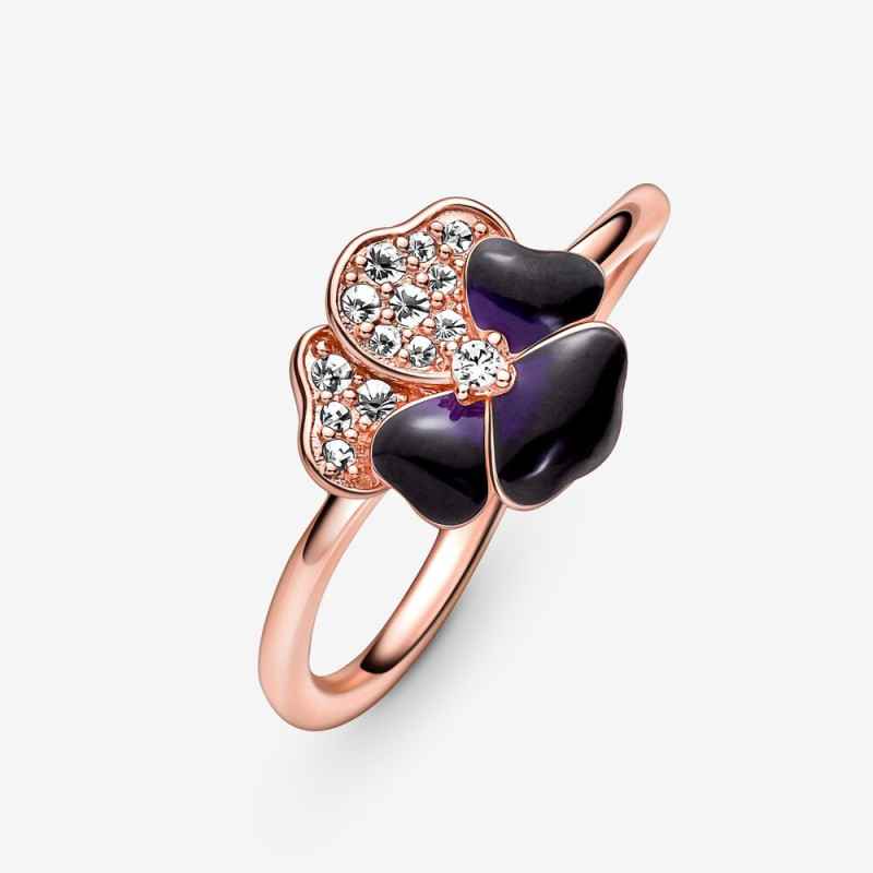 Anello Viola del Pensiero Luminosa M56 DONNA Pandora Anello Viola del Pensiero Luminosa M56 DONNA Pandora