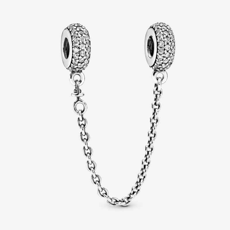 Charm Catena di Sicurezza Pavé Donna Pandora