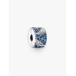 Charm Clip Piume e Pavè Blu Donna Pandora