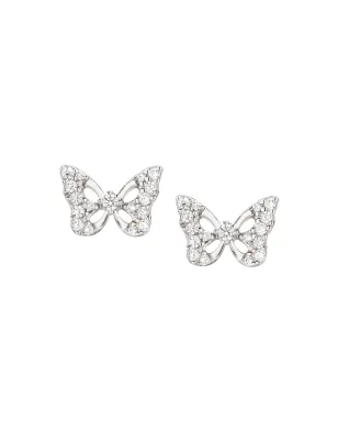 Orecchini Farfalla in Argento con Zirconi Donna Amen
