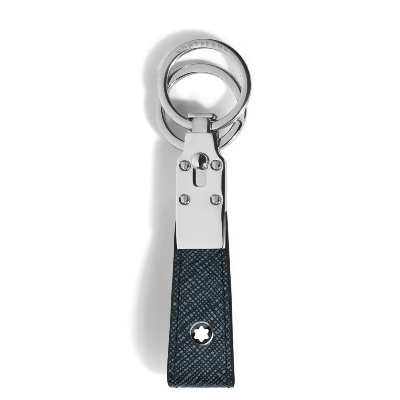 Portachiavi in pelle Sartorial Tweed blu Uomo Montblanc Portachiavi in pelle Sartorial Tweed blu Uomo Montblanc