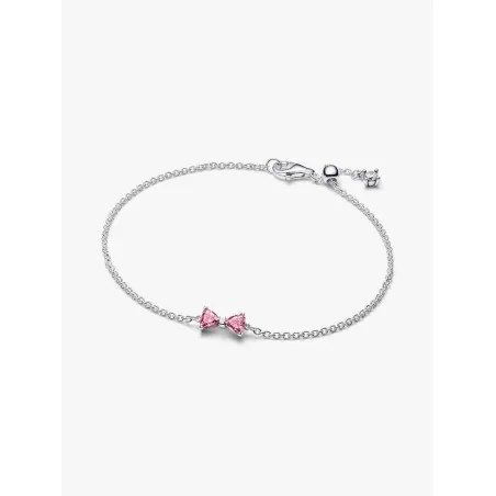 Bracciale Fiocco Luminoso Rosa cm.16 Donna Pandora
