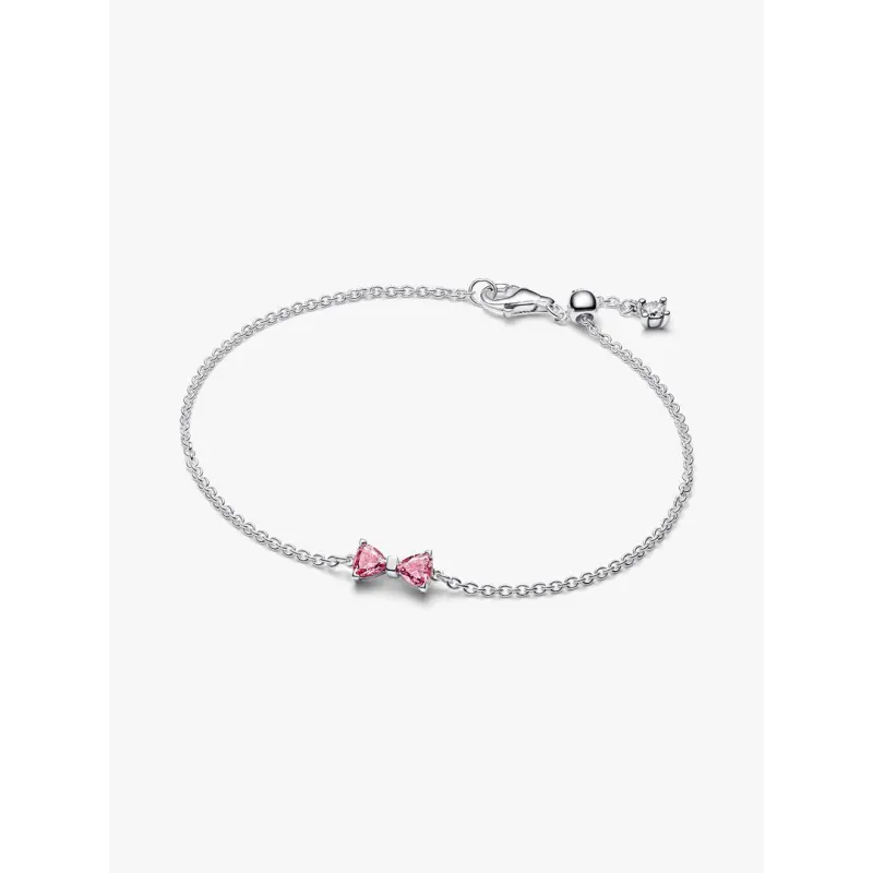 Bracciale Fiocco Luminoso Rosa cm.18 Donna Pandora