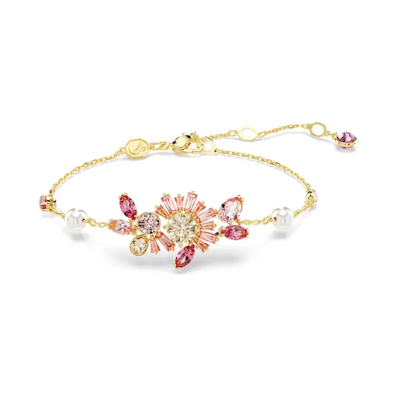 Bracciale Gema Crystal Pearl, Fiore Rosa Donna Swarovski Bracciale Gema Crystal Pearl, Fiore Rosa Donna Swarovski