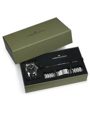 Orologio Nero Bundle Murph Auto 42mm Interstellar H-10 Uomo Hamilton H70605732 Hamilton
