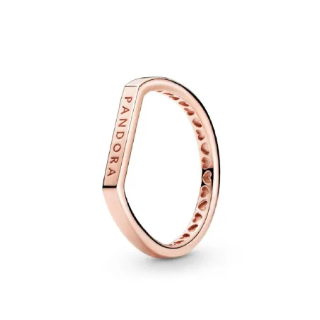 Anello con barretta e logo M54 Donna Pandora 199655C02-54 Pandora