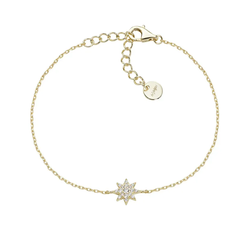 Bracciale Stella Piccola Pavé Dorato Donna Amen