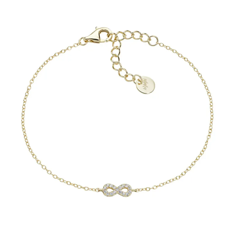 Bracciale Mini Infinito pavé dorato Donna Amen